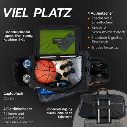 RECARRIER Gym Bag aus recycelten PET-Flaschen