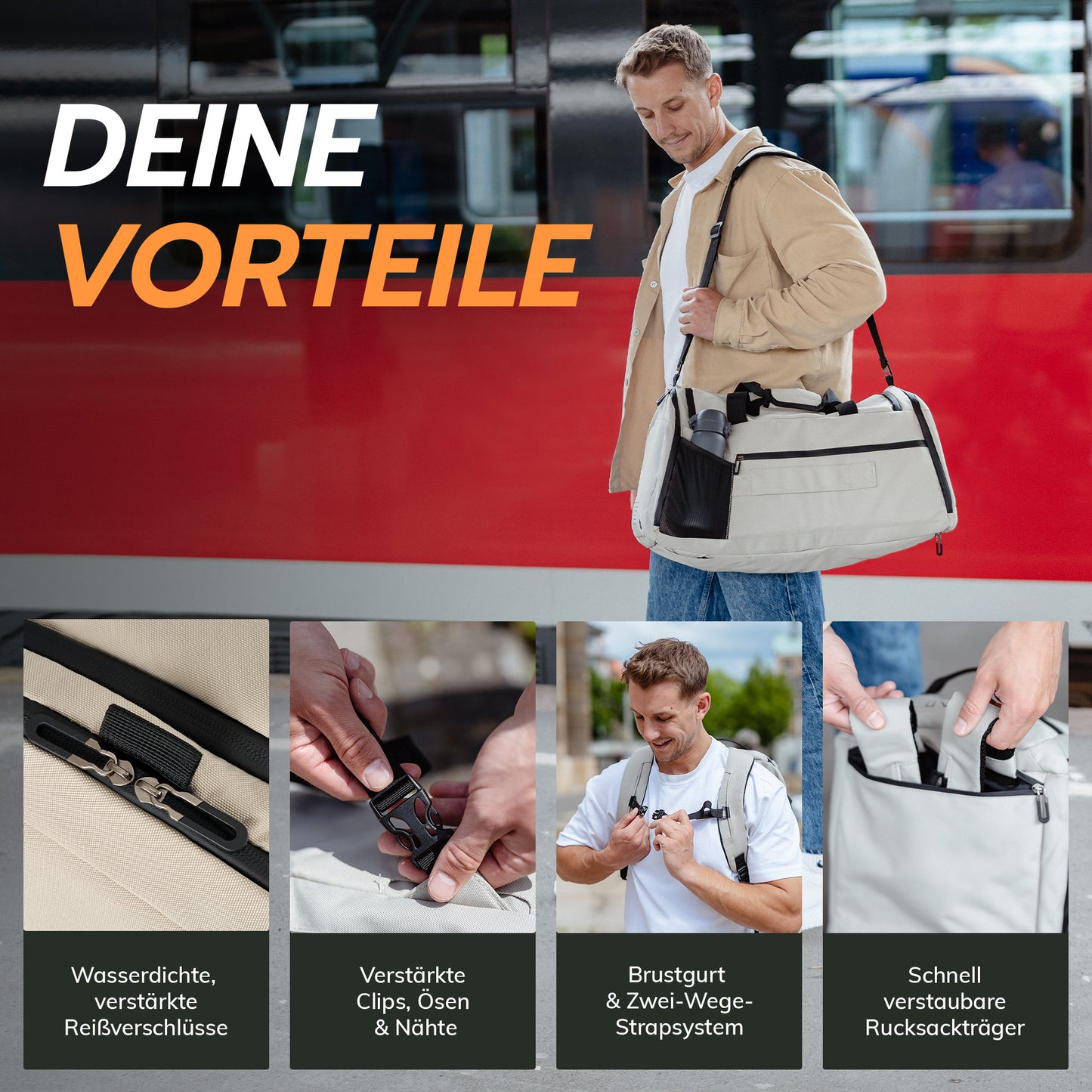 RECARRIER Gym Bag aus recycelten PET-Flaschen
