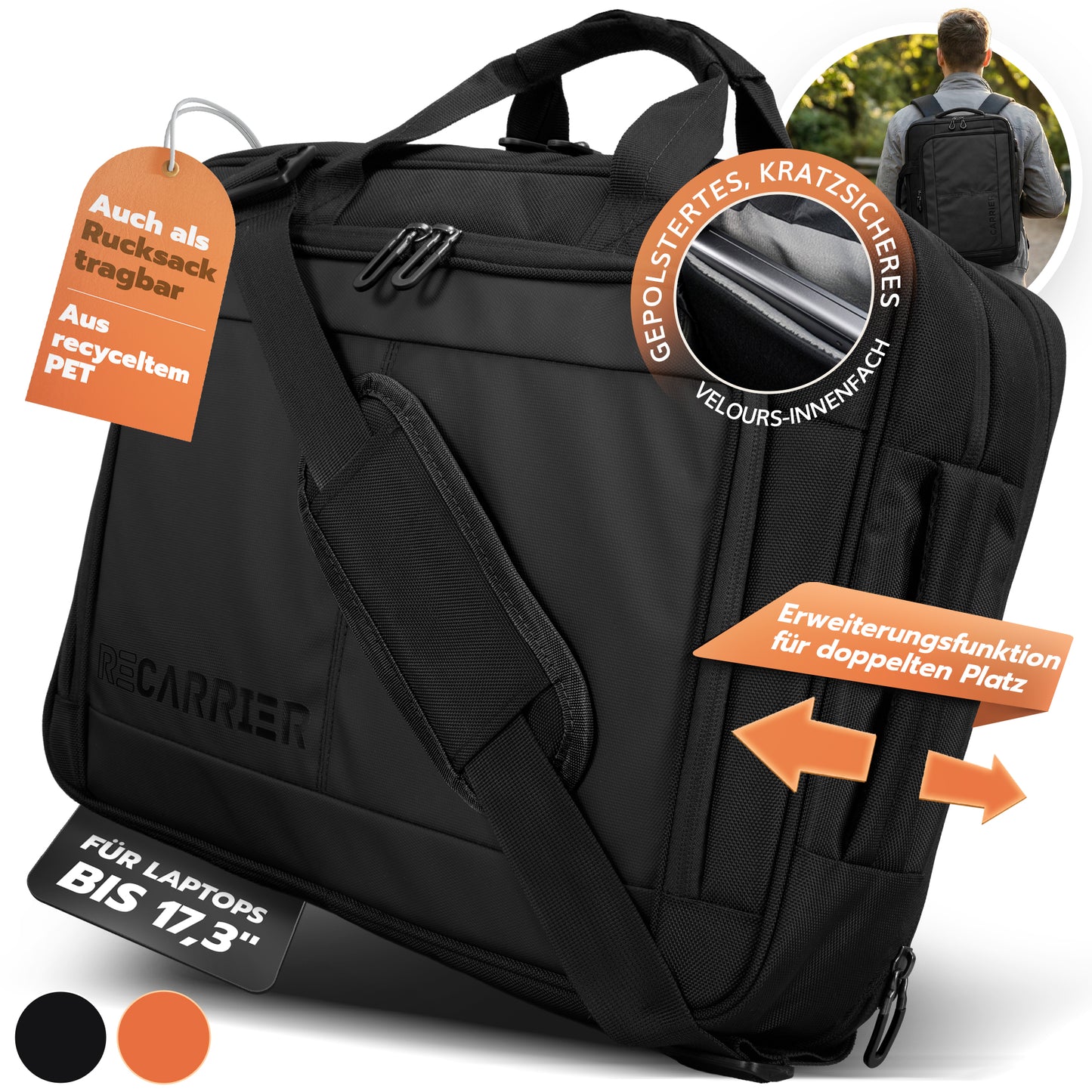 RECARRIER WorkBag aus recyceltem PET